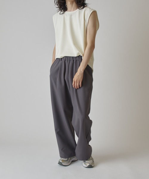 Lui's（ルイス）の「コードピケノースリーブカットソー（Tシャツ/カットソー・メンズ・ブルー/ブラック/ホワイト/ライトグレー・S/M）」の17枚目の写真