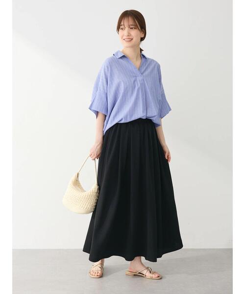 Sugar spoon（シュガースプーン）の「・SUGAR　SPOON　ギャザーフレアスカート（スカート・レディース・グリーン/ピンク/ベージュ/ブラック・FREE）」の17枚目の写真