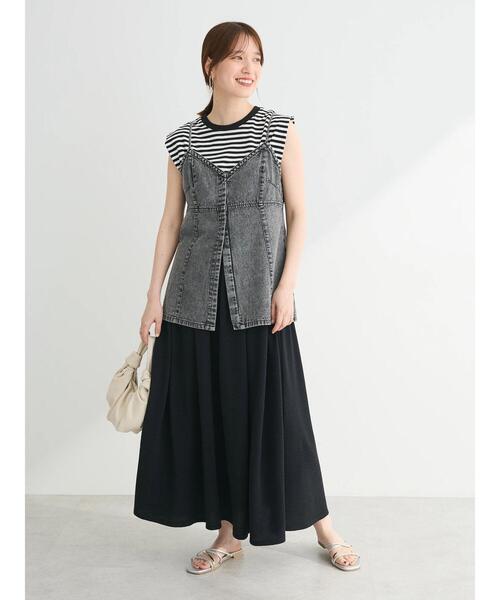 Sugar spoon（シュガースプーン）の「・SUGAR　SPOON　ギャザーフレアスカート（スカート・レディース・グリーン/ピンク/ベージュ/ブラック・FREE）」の18枚目の写真