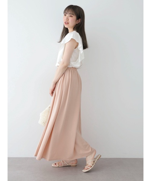 Sugar spoon（シュガースプーン）の「・SUGAR　SPOON　ギャザーフレアスカート（スカート・レディース・グリーン/ピンク/ベージュ/ブラック・FREE）」の6枚目の写真