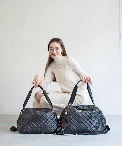 HAYNI ロシェ　キルティングボストンバッグL hayni_locheqboston-l