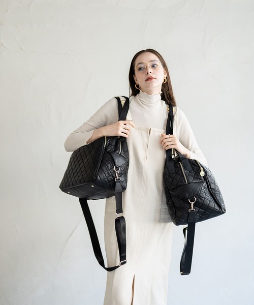 HAYNI（ヘイニ）の「Loche Quilted Boston Bag ロシェキルティング