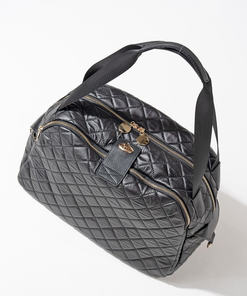 HAYNI（ヘイニ）の「Loche Quilted Boston Bag ロシェキルティングボストン Lサイズ（ボストンバッグ・レディース・ブラック・FREE）」の19枚目の写真