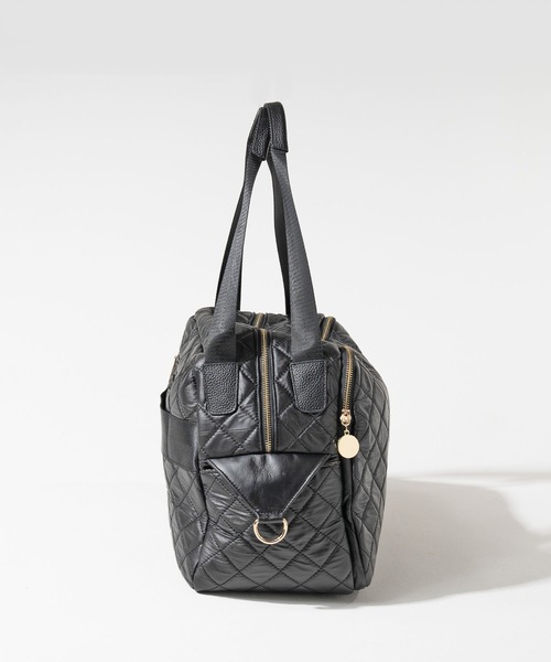 HAYNI（ヘイニ）の「Loche Quilted Boston Bag ロシェキルティングボストン Lサイズ（ボストンバッグ・レディース・ブラック・FREE）」の20枚目の写真