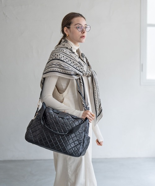HAYNI（ヘイニ）の「Loche Quilted Boston Bag ロシェキルティング