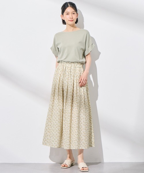 Viola e Viola(ヴィオラエヴィオラ)の「小花柄フレアースカート(スカート・レディース・イエロー/キナリ・LARGE/MEDIUM)」の5枚目の写真