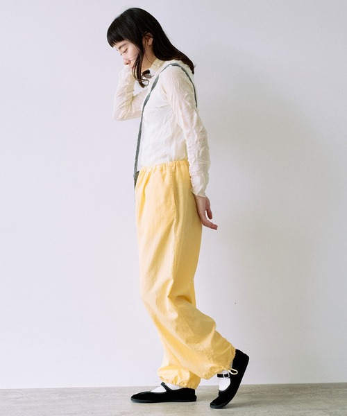 yuni（ユニ　）の「●キュプラ ルナファ プロダクトダイ ドローストリングス ペチパンツ 1701PT008242（その他パンツ・レディース・パープル/ベージュ/イエロー/カーキ/ブラック・FREE）」の20枚目の写真