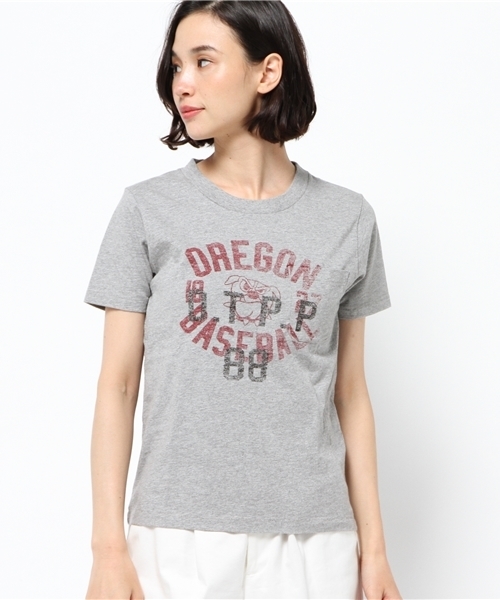 OUTLET(アウトレット)の「【Ciaopanic】カレッジポケTee(Tシャツ/カットソー・レディース・ホワイト/グレー・FREE)」の3枚目の写真