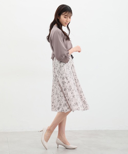 Honeys(ハニーズ)の「7分袖バンドカラーブラウス(シャツ/ブラウス・レディース・モカ/ホワイト/ブラック/ライラック/ダークオリーブ・S/M/L/LL/3L)」の22枚目の写真