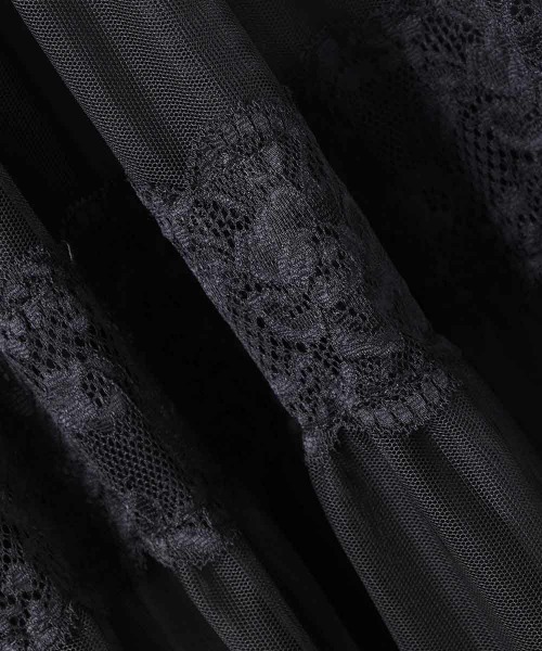 an another angelus（アンアナザーアンジェラス）の「レース切替チュールティアードスカート/ananotherangelus（スカート・レディース・ブラック/ピンク/ライトグレー・FREE）」の14枚目の写真