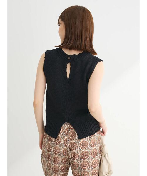 Sugar spoon（シュガースプーン）の「・SUGAR　SPOON　ブークレニットタンク（ニット/セーター・レディース・オフホワイト/ブラック/カーキ/ライトグレー・FREE）」の16枚目の写真