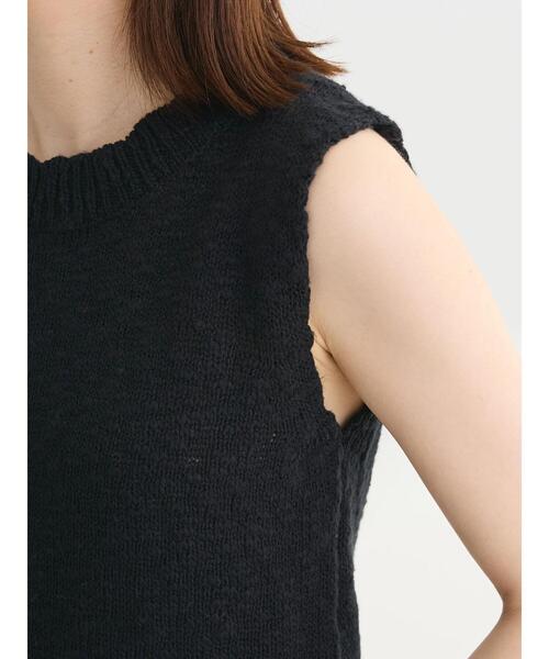 Sugar spoon（シュガースプーン）の「・SUGAR　SPOON　ブークレニットタンク（ニット/セーター・レディース・オフホワイト/ブラック/カーキ/ライトグレー・FREE）」の18枚目の写真