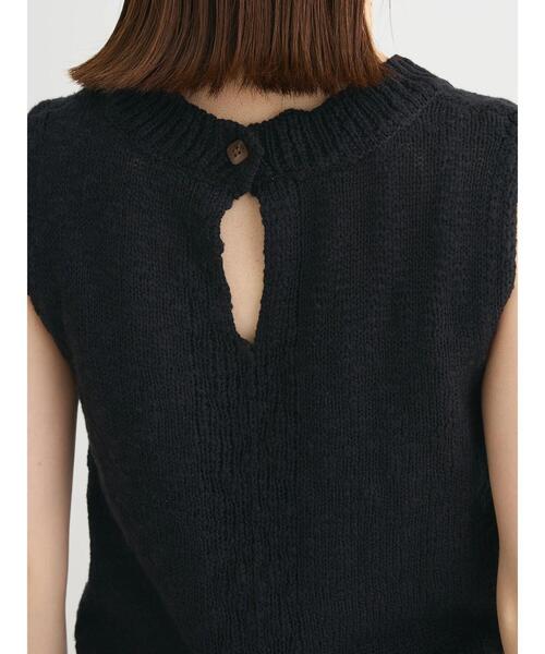 Sugar spoon（シュガースプーン）の「・SUGAR　SPOON　ブークレニットタンク（ニット/セーター・レディース・オフホワイト/ブラック/カーキ/ライトグレー・FREE）」の19枚目の写真