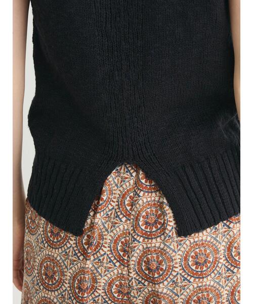 Sugar spoon（シュガースプーン）の「・SUGAR　SPOON　ブークレニットタンク（ニット/セーター・レディース・オフホワイト/ブラック/カーキ/ライトグレー・FREE）」の21枚目の写真