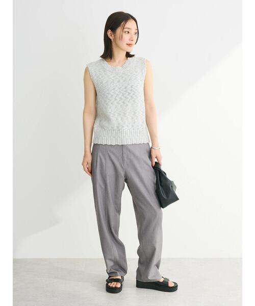 Sugar spoon（シュガースプーン）の「・SUGAR　SPOON　ブークレニットタンク（ニット/セーター・レディース・オフホワイト/ブラック/カーキ/ライトグレー・FREE）」の22枚目の写真