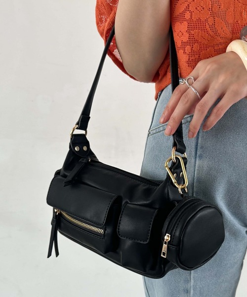 archives（アルシーヴ）の「ポケットＨＯＢＯバッグ（ハンドバッグ・レディース・ベージュ/アイボリー/ブラック・FREE）」の2枚目の写真