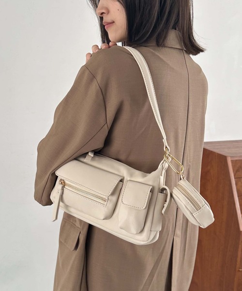 archives（アルシーヴ）の「ポケットＨＯＢＯバッグ（ハンドバッグ・レディース・ベージュ/アイボリー/ブラック・FREE）」の15枚目の写真