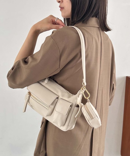 archives（アルシーヴ）の「ポケットＨＯＢＯバッグ（ハンドバッグ・レディース・ベージュ/アイボリー/ブラック・FREE）」の14枚目の写真