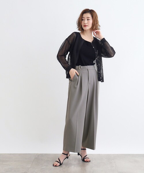 grove(グローブ)の「◆<接触冷感>ドレープワイドパンツ(その他パンツ・レディース・ブラウン系/グレー/ブラック・02/03/05/04/01)」の21枚目の写真