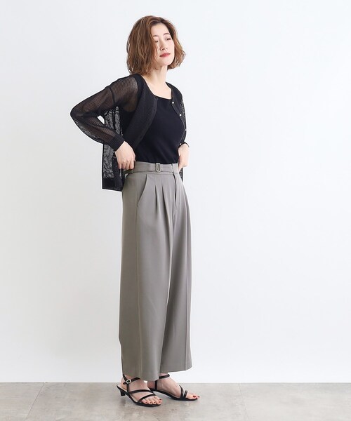 grove(グローブ)の「◆<接触冷感>ドレープワイドパンツ(その他パンツ・レディース・ブラウン系/グレー/ブラック・02/03/05/04/01)」の20枚目の写真