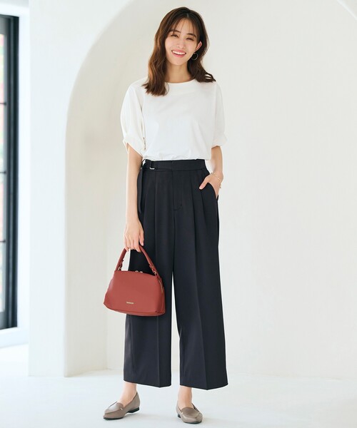 grove(グローブ)の「◆<接触冷感>ドレープワイドパンツ(その他パンツ・レディース・ブラウン系/グレー/ブラック・02/03/05/04/01)」の18枚目の写真