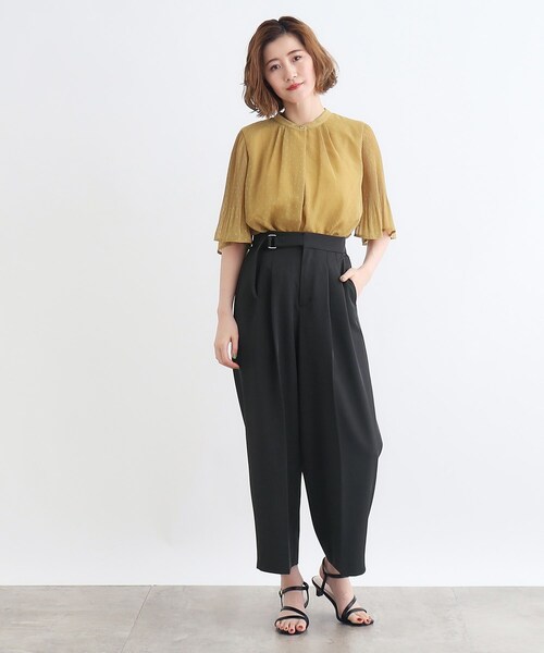 grove(グローブ)の「◆<接触冷感>ドレープワイドパンツ(その他パンツ・レディース・ブラウン系/グレー/ブラック・02/03/05/04/01)」の16枚目の写真