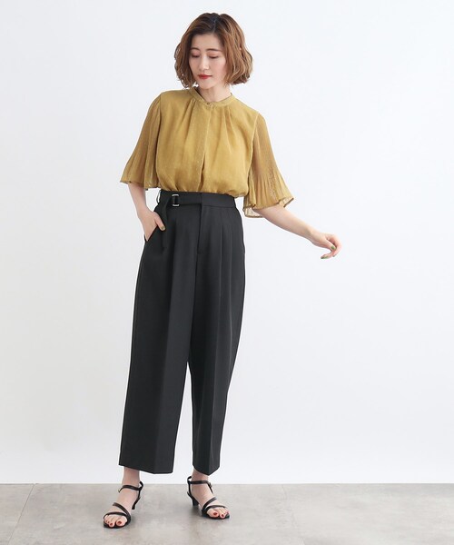 grove(グローブ)の「◆<接触冷感>ドレープワイドパンツ(その他パンツ・レディース・ブラウン系/グレー/ブラック・02/03/05/04/01)」の15枚目の写真