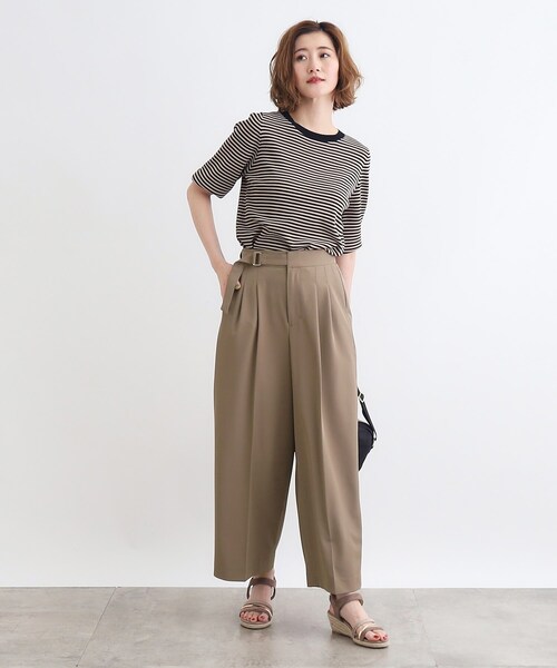 grove(グローブ)の「◆<接触冷感>ドレープワイドパンツ(その他パンツ・レディース・ブラウン系/グレー/ブラック・02/03/05/04/01)」の10枚目の写真