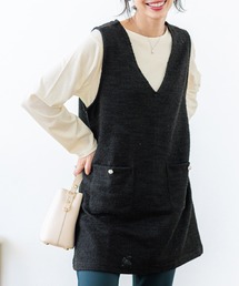 BELLUNA PLUS(ベルーナ)のジャカード素材ジャンスカアンサンブル(アンサンブル)