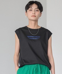 AMERICAN HOLIC | 前後ロゴノースリーブカットプルオーバー(Tシャツ/カットソー)