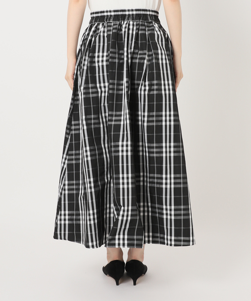 La TOTALITE（ラトータリテ）の「メモリータフタチェックスカート（スカート・レディース・ベージュ/ブラック/コバルトブルー・38/36）」の18枚目の写真