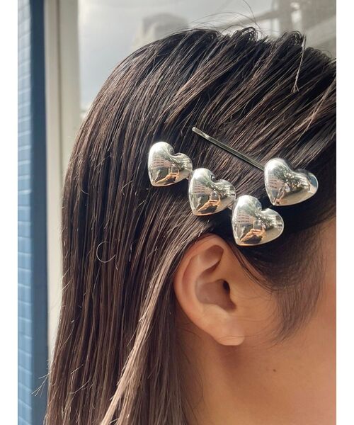EVRIS（エヴリス）の「【2個セット】HEART MOTIF ヘアピン（ヘアピン・レディース・シルバー・FREE）」の7枚目の写真