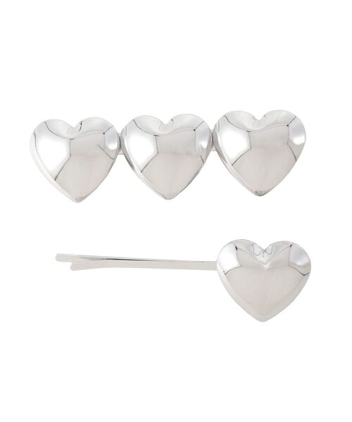 EVRIS（エヴリス）の「【2個セット】HEART MOTIF ヘアピン（ヘアピン・レディース・シルバー・FREE）」の14枚目の写真