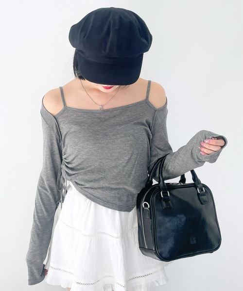 Heather（ヘザー）の「スクエアボストンBAG　145480（ボストンバッグ・レディース・ブラック/ベージュ/シルバー・ONE SIZE）」の11枚目の写真