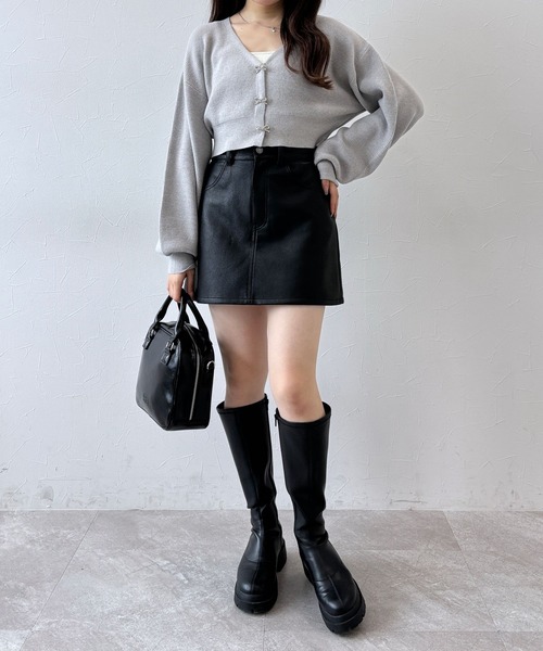 Heather（ヘザー）の「スクエアボストンBAG　145480（ボストンバッグ・レディース・ブラック/ベージュ/シルバー・ONE SIZE）」の16枚目の写真