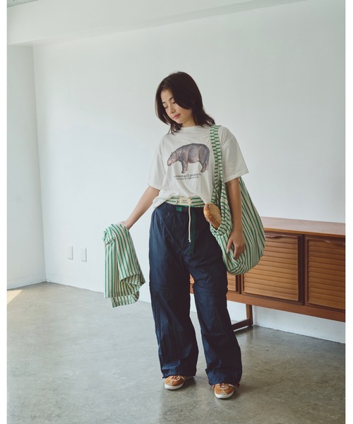 common gull products.（コモンガルプロダクツ）の「夏の傍のバッグ（トートバッグ・レディース・アイボリー/ピンク/ブラウン・フリー）」の14枚目の写真