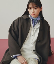 ◆ビーバーメルトン2wayステンカラーミディコート