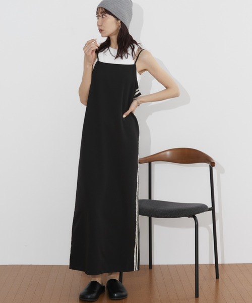 美品　ゴスロリ　ジャンパーワンピース　CLUB BODY LINE ローズ RODEO CROWNS WIDE BOWL | サテンレースキャミワンピース