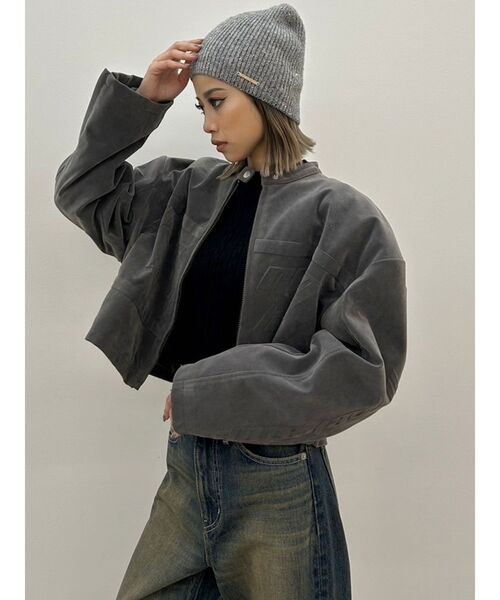 GYDA（ジェイダ）の「GYDAプレートスパンコールニットビーニー（ニットキャップ/ビーニー・レディース・グレー/ブラック・FREE）」の20枚目の写真