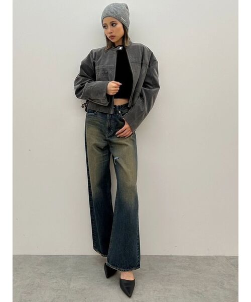 GYDA（ジェイダ）の「GYDAプレートスパンコールニットビーニー（ニットキャップ/ビーニー・レディース・グレー/ブラック・FREE）」の21枚目の写真