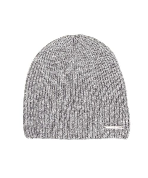 GYDA（ジェイダ）の「GYDAプレートスパンコールニットビーニー（ニットキャップ/ビーニー・レディース・グレー/ブラック・FREE）」の15枚目の写真
