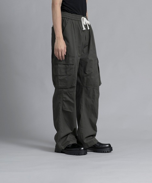 あい　OHOTORO nylon Cargo Pants 美品 OHOTORO nylon cargo pants khaki