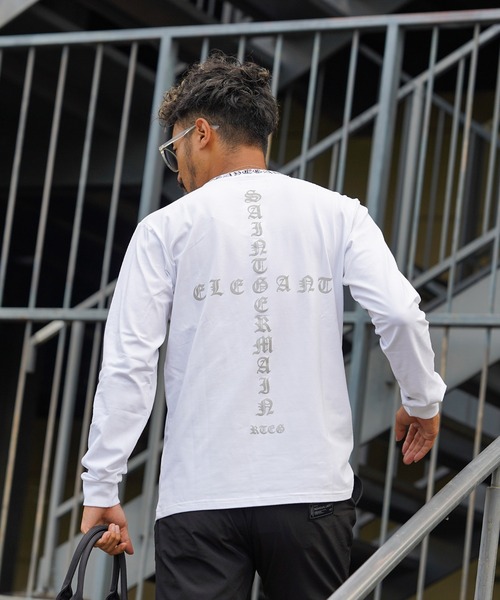 adamsJUGGLER(アダムスジャグラー)の「クロスS&Eロングティー(Tシャツ/カットソー・メンズ・ホワイト/ブラック・S/M/L/XL/XXL)」の18枚目の写真