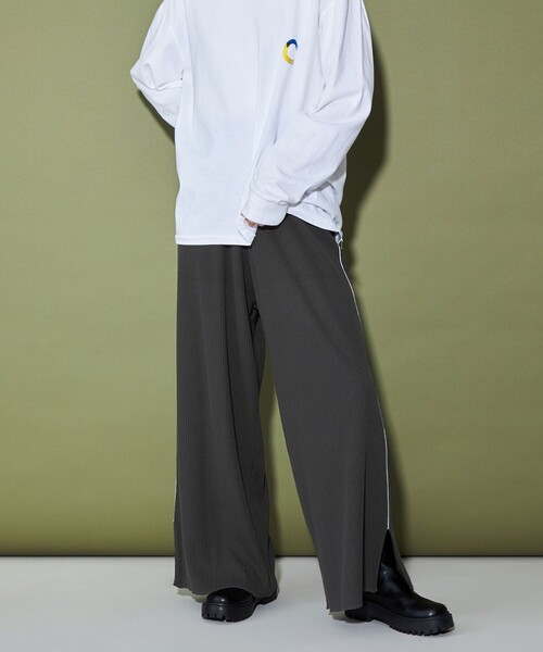 CITEN（シテン）の「＜CITEN＞ワイドニットパンツ（その他パンツ・レディース・ダークグレー/ダークブラウン・M/S）」の6枚目の写真