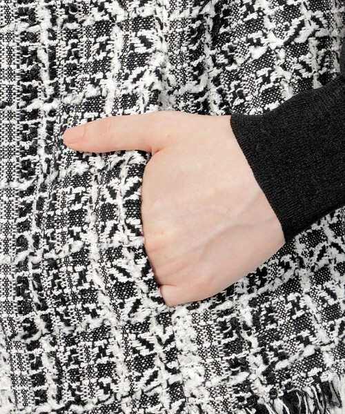 セール】フリンジミックスツイード ショートジレ（ベスト）｜EPOCA