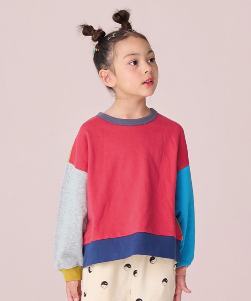 Life Support Products（ライフサポートプロダクツ）の「裏毛ムジトレーナー（スウェット・キッズ・ブラック/パープル/ピンク/オフホワイト/レッド/ホワイト系その他/杢グレー/エメラルド/マスタード/チャコール・90/100/110/120/80/130/95/140/150）」の10枚目の写真