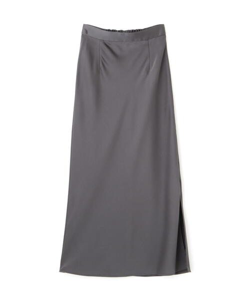 PROPORTION BODY DRESSING（プロポーションボディドレッシング）の「スリット入りサテンナロースカート / 1214220004（スカート・レディース・ダークグレー/ベージュ・SMALL/MEDIUM）」の3枚目の写真