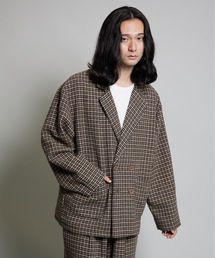 MandO（Auntie Rosa） | 【MandO】ウールライクアソートダブルテーラージャケット/セットアップ可(テーラードジャケット)