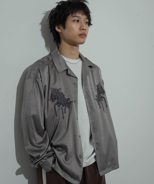 セール】ボタニカルシシュウロングスリーブシャツ（シャツ/ブラウス