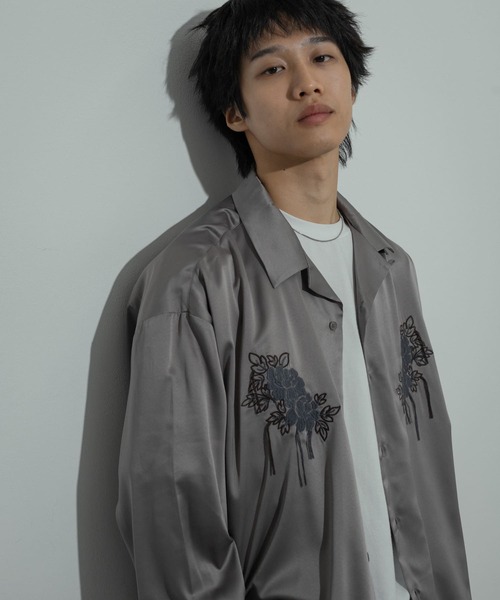 セール】ボタニカルシシュウロングスリーブシャツ（シャツ/ブラウス